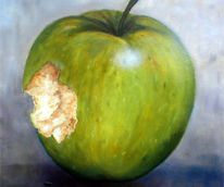 Grönt äpple. 60 x 60 2002 *