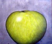 Grönt äpple, 55x55 2001
