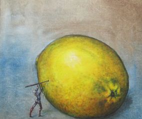 Om livet ger dej citroner 40 x40 cm. 2013