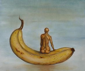 På banan. 30 x30 cm. 2014, *